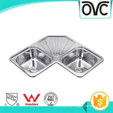 Built-in Drainboard Sink Aço Inoxidável Built-in Drainboard Pia Aço Inoxidável